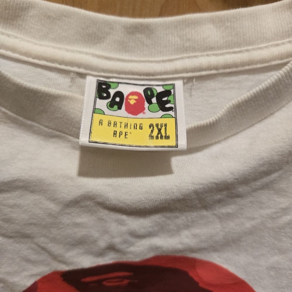 Bape red camo head tee - Picture 2 of 4